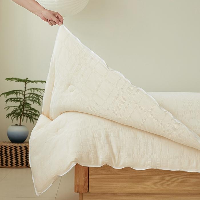 91家纺网 家纺一手货源 找家纺 新款双A类李官奇大豆纤维被原棉华夫格软糯春秋大豆被拉链二合一双胎子母被 华夫格35大豆子母被