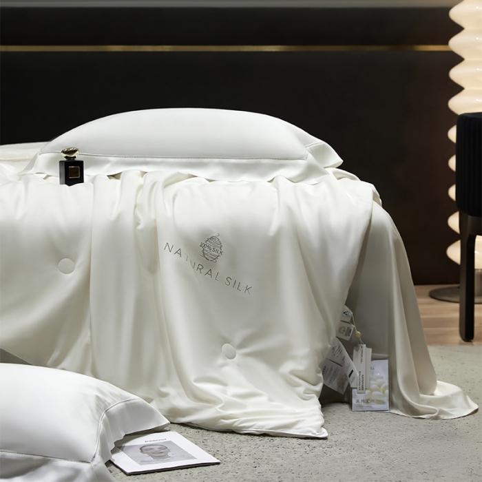 91家纺网 家纺一手货源 找家纺 春秋被子蚕丝被子被芯空调被春秋款四季通用夏凉被纯棉蚕丝子母被全棉小野蚕