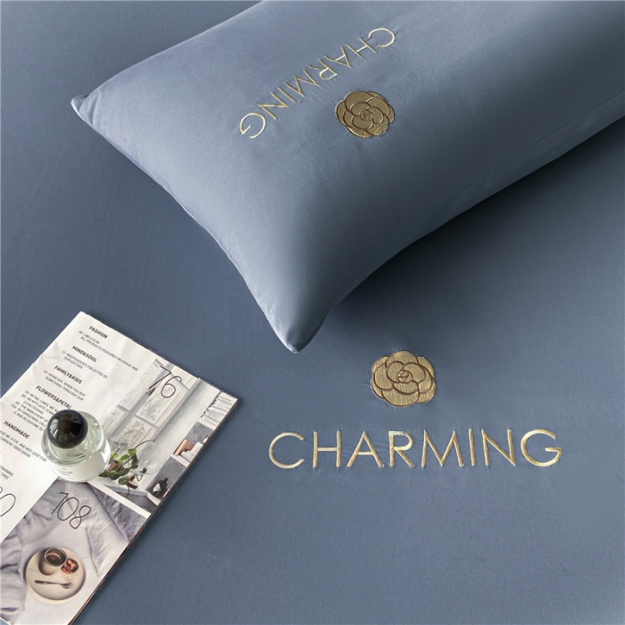 91家纺网 家纺一手货源 找家纺 古吉梦 2024新款A类抗菌防螨磨毛床笠 磨毛床笠朵拉-宾利蓝