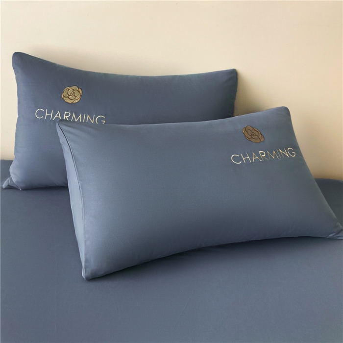 91家纺网 家纺一手货源 找家纺 古吉梦 2024新款A类抗菌防螨磨毛床笠 磨毛床笠朵拉-宾利蓝