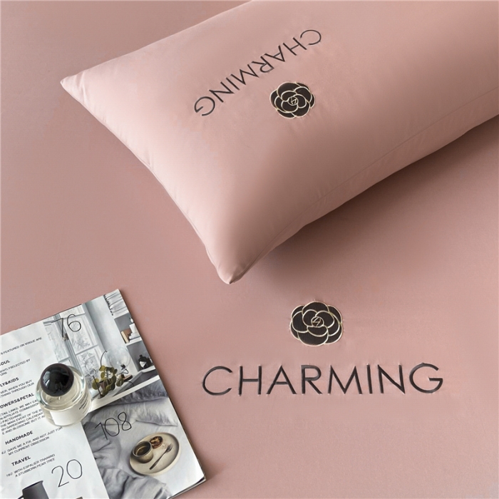 91家纺网 家纺一手货源 找家纺 古吉梦 2024新款A类抗菌防螨磨毛床笠 磨毛床笠朵拉-豆沙