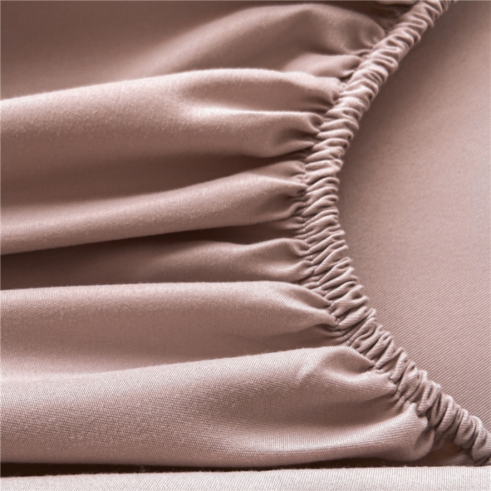 91家纺网 家纺一手货源 找家纺 古吉梦 2024新款A类抗菌防螨磨毛床笠 磨毛床笠朵拉-豆沙