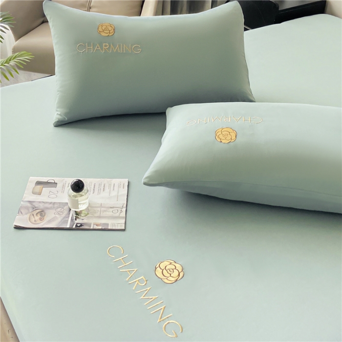 91家纺网 家纺一手货源 找家纺 古吉梦 2024新款A类抗菌防螨磨毛床笠 磨毛床笠朵拉-梵星蓝