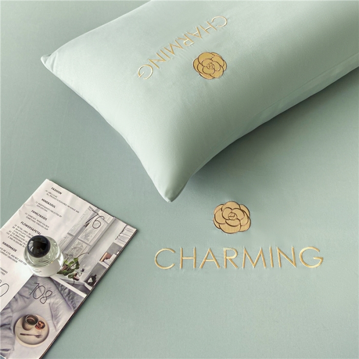 91家纺网 家纺一手货源 找家纺 古吉梦 2024新款A类抗菌防螨磨毛床笠 磨毛床笠朵拉-梵星蓝