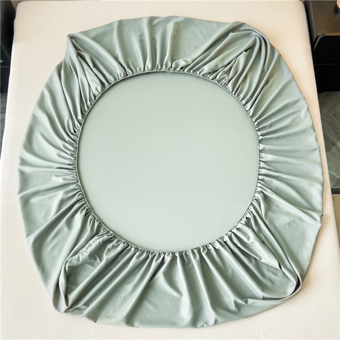 91家纺网 家纺一手货源 找家纺 古吉梦 2024新款A类抗菌防螨磨毛床笠 磨毛床笠朵拉-梵星蓝