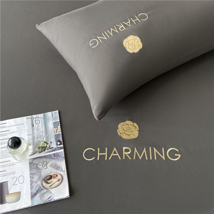 91家纺网 家纺一手货源 找家纺 古吉梦 2024新款A类抗菌防螨磨毛床笠 磨毛床笠朵拉-高级灰