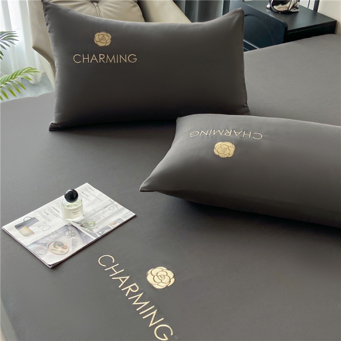 91家纺网 家纺一手货源 找家纺 古吉梦 2024新款A类抗菌防螨磨毛床笠 磨毛床笠朵拉-高级灰