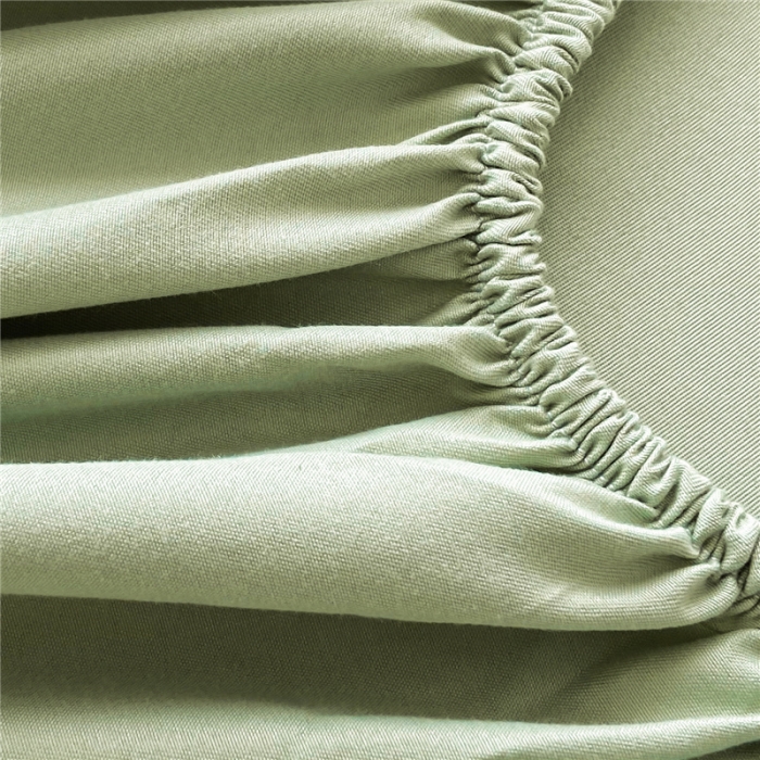 91家纺网 家纺一手货源 找家纺 古吉梦 2024新款A类抗菌防螨磨毛床笠 磨毛床笠朵拉-果绿