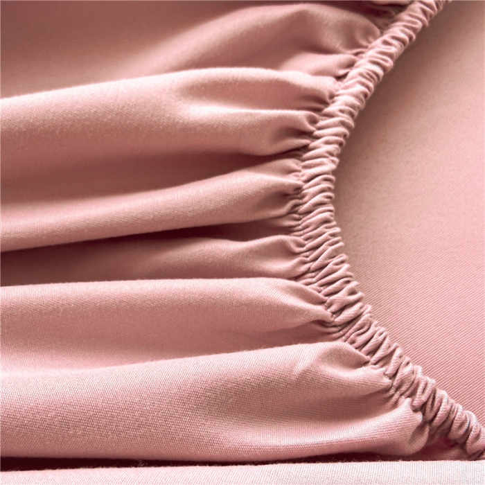 91家纺网 家纺一手货源 找家纺 古吉梦 2024新款A类抗菌防螨磨毛床笠 磨毛床笠朵拉-藕粉