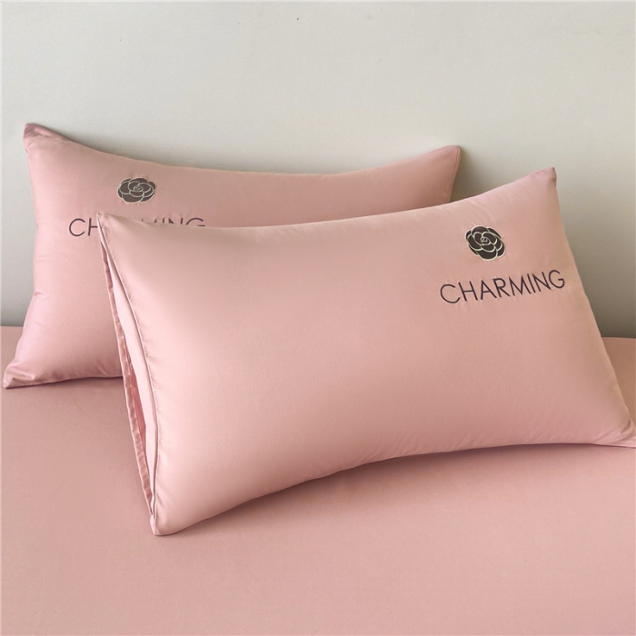 91家纺网 家纺一手货源 找家纺 古吉梦 2024新款A类抗菌防螨磨毛床笠 磨毛床笠朵拉-藕粉