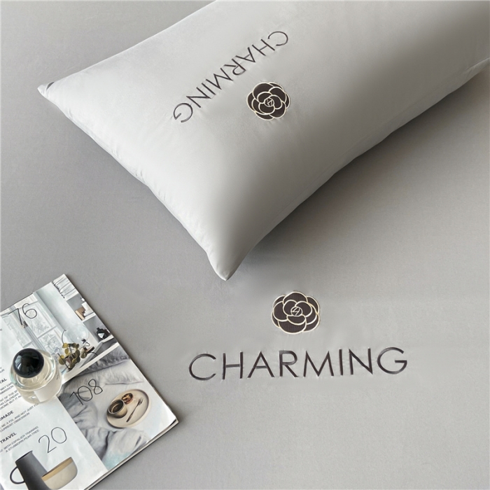 91家纺网 家纺一手货源 找家纺 古吉梦 2024新款A类抗菌防螨磨毛床笠 磨毛床笠朵拉-浅灰