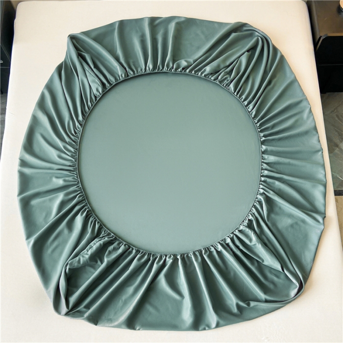 91家纺网 家纺一手货源 找家纺 古吉梦 2024新款A类抗菌防螨磨毛床笠 磨毛床笠朵拉-浅石蓝