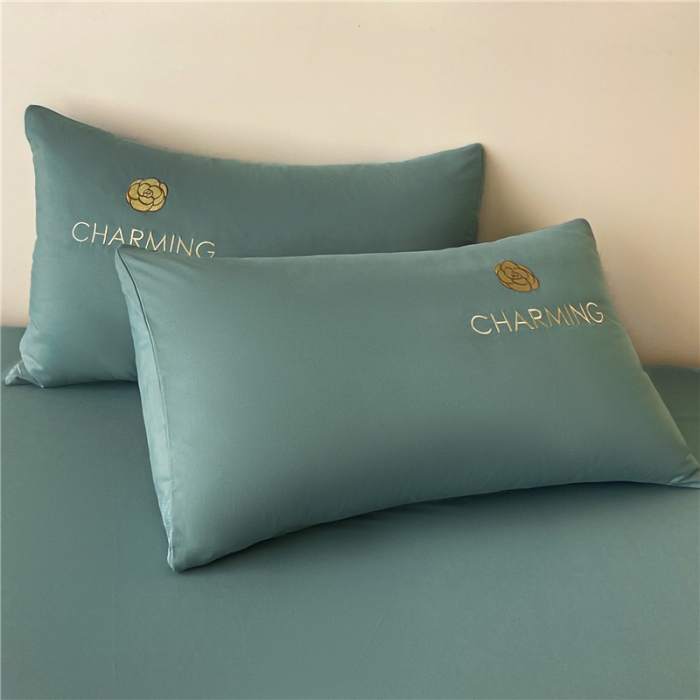 91家纺网 家纺一手货源 找家纺 古吉梦 2024新款A类抗菌防螨磨毛床笠 磨毛床笠朵拉-浅石蓝