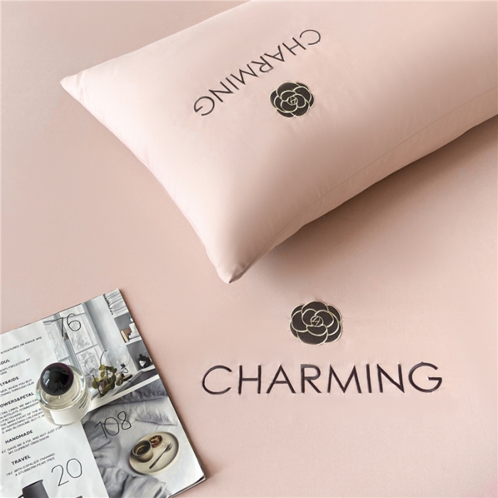 91家纺网 家纺一手货源 找家纺 古吉梦 2024新款A类抗菌防螨磨毛床笠 磨毛床笠朵拉-优雅粉