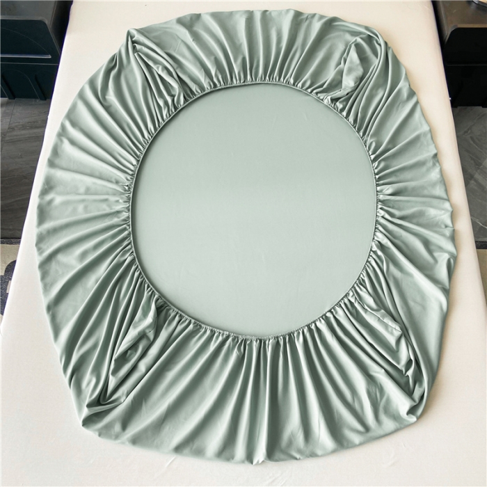 91家纺网 家纺一手货源 找家纺 古吉梦 2023新款A类抗菌防瞒磨毛刺绣S床笠系列 磨毛S床笠-梵星蓝