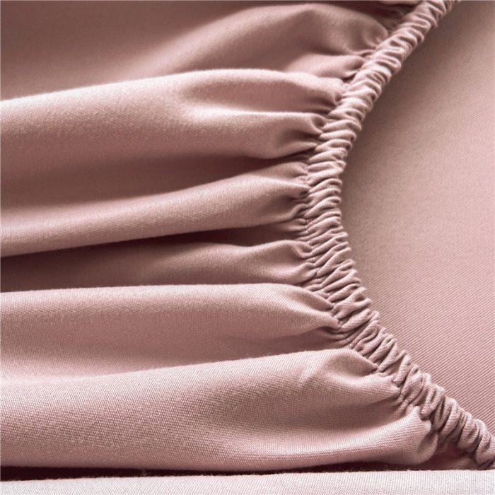 91家纺网 家纺一手货源 找家纺 古吉梦 2023新款A类抗菌防瞒磨毛刺绣S床笠系列 磨毛S床笠-藕粉