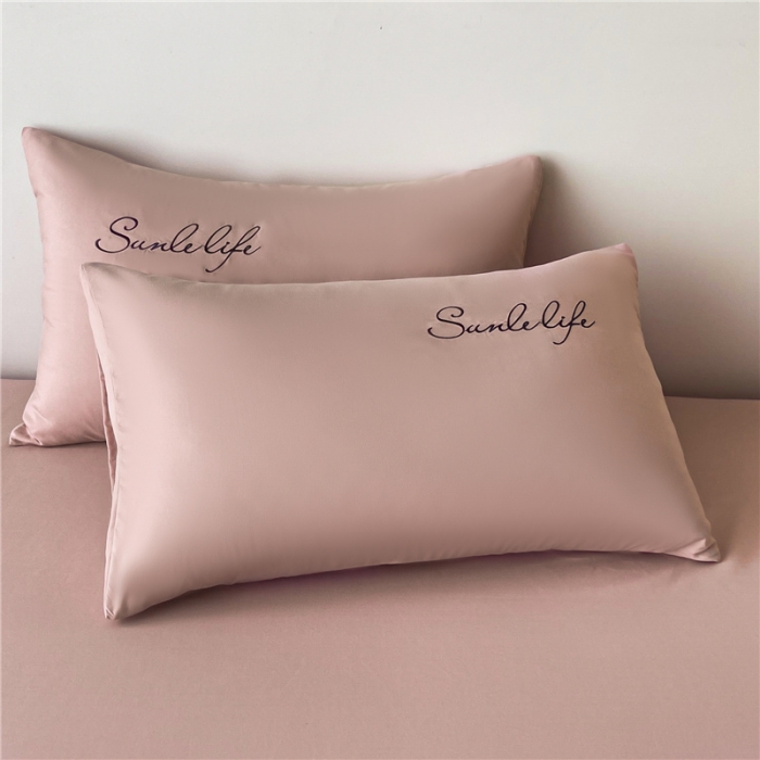 91家纺网 家纺一手货源 找家纺 古吉梦 2023新款A类抗菌防瞒磨毛刺绣S床笠系列 磨毛S床笠-紫豆沙