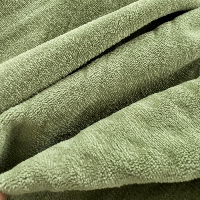 91家纺网 家纺一手货源 找家纺 法澳 2023新款220克牛奶绒雕花烂花毛毯休闲毯 爱莎-牛油果绿