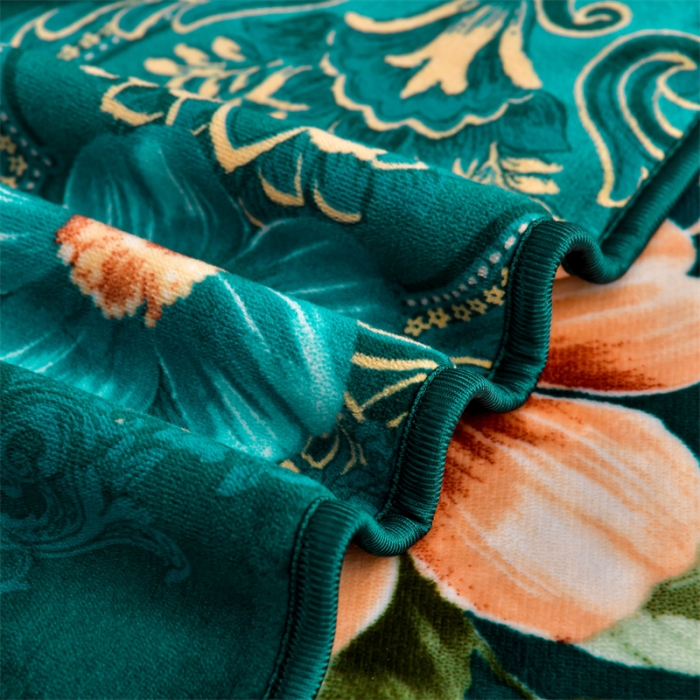 91家纺网 家纺一手货源 找家纺 2025新款230克8.5斤加厚高克重牛奶绒金貂绒法莱绒四件套冬季加绒法兰绒床裙款 国色天香