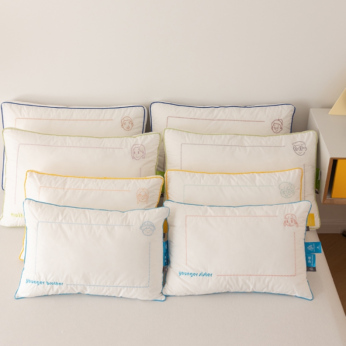 91家纺网 家纺一手货源 找家纺 (总) 多点家居 2023新款全棉抗菌枕头枕芯-全家福系列