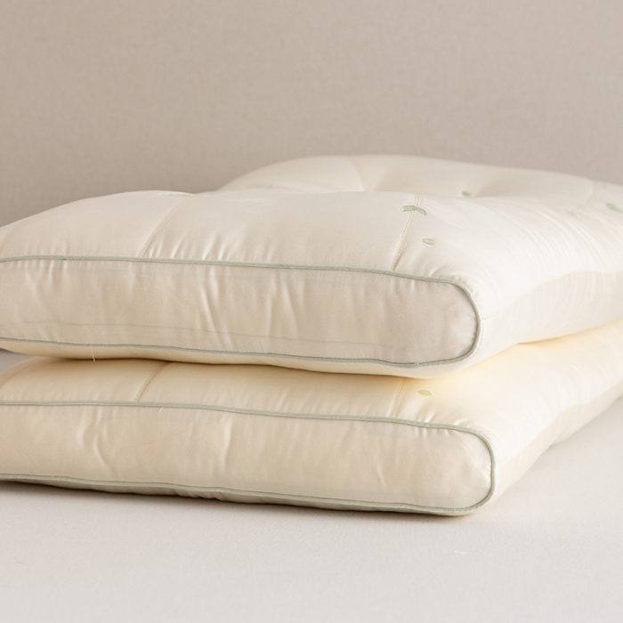 91家纺网 家纺一手货源 找家纺 (总) 多点家居 2023新款莫代尔微醺绿茶仰目枕枕头枕芯