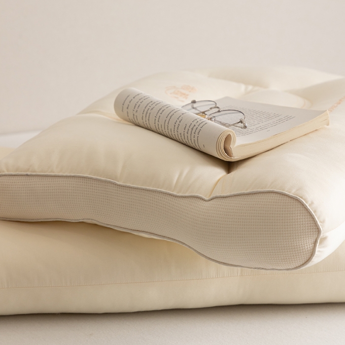 91家纺网 家纺一手货源 找家纺 (总) 多点家居 2023新款莫代尔微醺蚕丝驻颜枕枕头枕芯