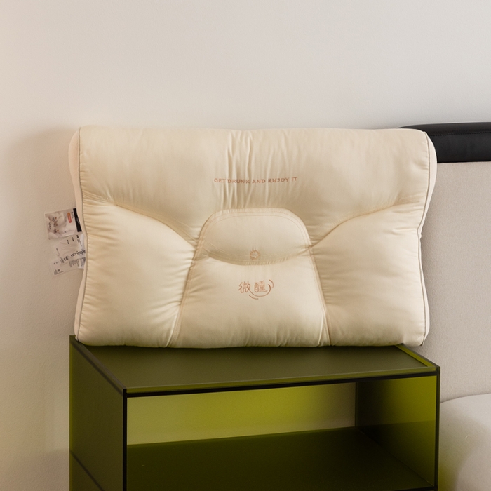 91家纺网 家纺一手货源 找家纺 (总) 多点家居 2023新款莫代尔微醺蚕丝驻颜枕枕头枕芯