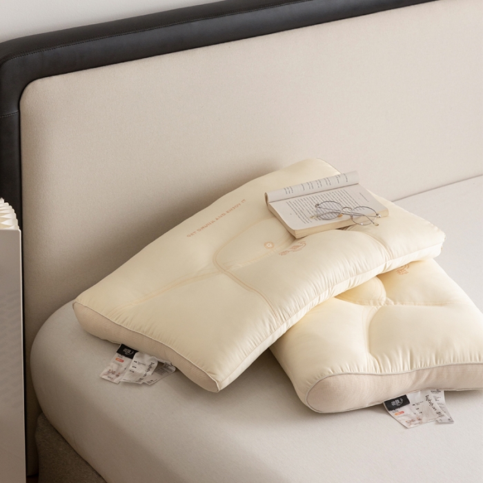 91家纺网 家纺一手货源 找家纺 (总) 多点家居 2023新款莫代尔微醺蚕丝驻颜枕枕头枕芯