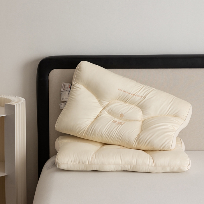 91家纺网 家纺一手货源 找家纺 (总) 多点家居 2023新款莫代尔微醺蚕丝驻颜枕枕头枕芯