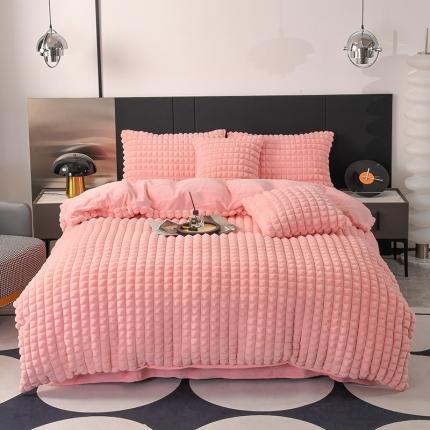 91家纺网 家纺一手货源 找家纺 （总）爵仕家纺 2025新款高端皮草风格兔毛绒保暖四件套