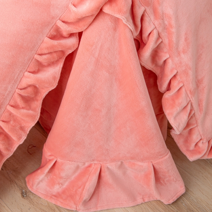 91家纺网 家纺一手货源 找家纺 （总）绒博士 2023新款亲肤保暖240克牛奶绒四件套-郁金香