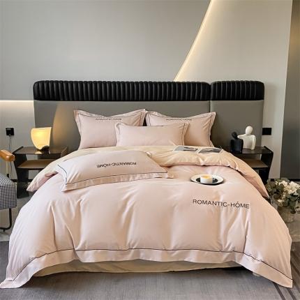 91家纺网 家纺一手货源 找家纺 （总）床绮 2024新款水洗磨毛四件套艾文