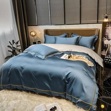 91家纺网 家纺一手货源 找家纺 (总) 床绮 2024新款水洗磨毛四件套-挚爱风格二