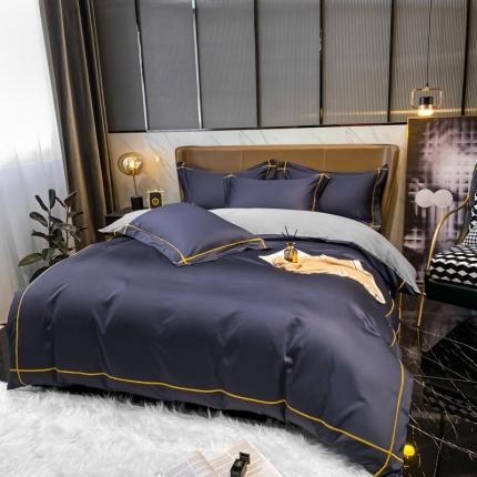 91家纺网 家纺一手货源 找家纺 (总) 床绮 2024新款水洗磨毛四件套-挚爱风格二