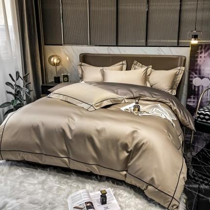 91家纺网 家纺一手货源 找家纺 (总) 床绮 2024新款水洗磨毛四件套-挚爱风格二