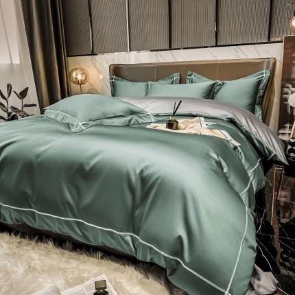 91家纺网 家纺一手货源 找家纺 (总) 床绮 2024新款水洗磨毛四件套-挚爱风格二