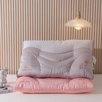 91家纺网 家纺一手货源 找家纺 2023新款草本安睡枕 枕头枕芯 粉