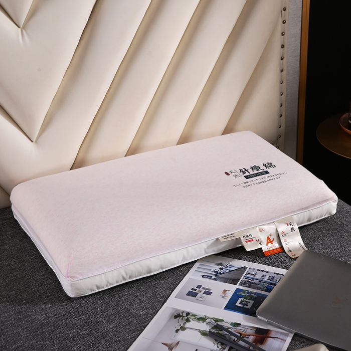 91家纺网 家纺一手货源 找家纺 2023新款A类针织记忆棉枕头枕芯 粉色48*74cm/只