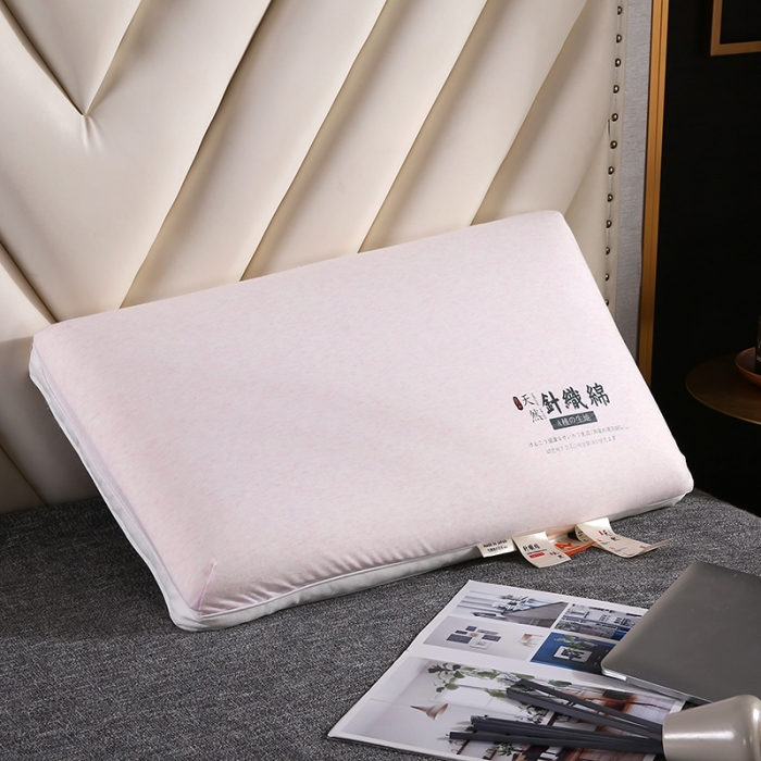 91家纺网 家纺一手货源 找家纺 2023新款A类针织记忆棉枕头枕芯 粉色48*74cm/只