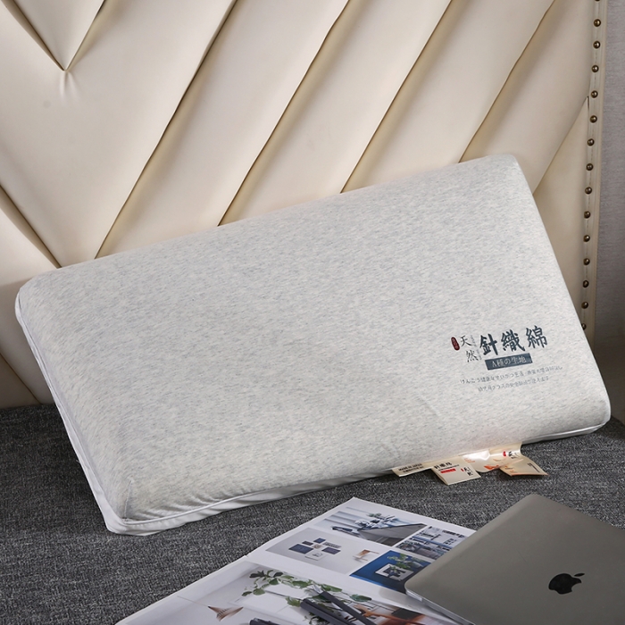 91家纺网 家纺一手货源 找家纺 2023新款A类针织记忆棉枕头枕芯 灰色48*74cm/只