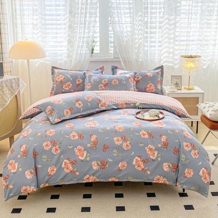 91家纺网 家纺一手货源 找家纺 铭浩 2025新款磨毛植物羊绒四件套