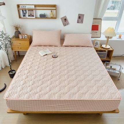 91家纺网 家纺一手货源 找家纺 （总）席世家 2023新款色织全棉加棉床笠