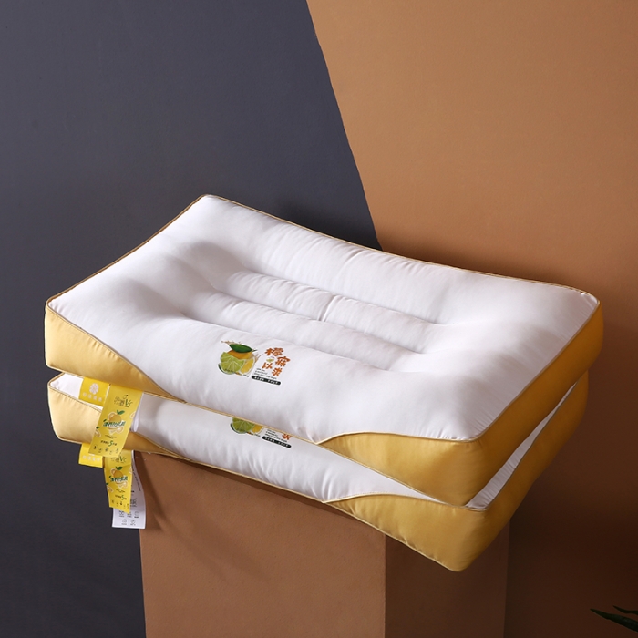 91家纺网 家纺一手货源 找家纺 20233新款柠檬vc枕枕头枕芯系列 檬寐以求