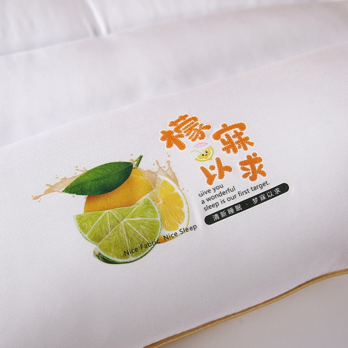 91家纺网 家纺一手货源 找家纺 20233新款柠檬vc枕枕头枕芯系列 檬寐以求