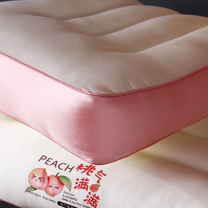 91家纺网 家纺一手货源 找家纺 2023新款柠檬vc枕枕头枕芯系列 桃气满满