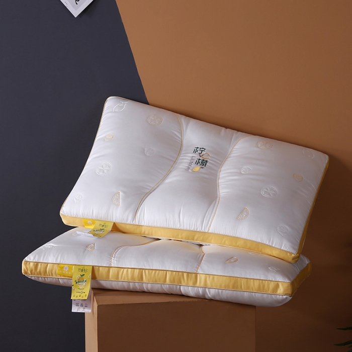 91家纺网 家纺一手货源 找家纺 2023新款柠檬vc枕枕头枕芯系列 柠檬