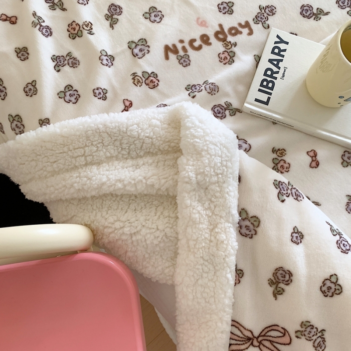 91家纺网 家纺一手货源 找家纺 美乐迪 2023新款牛奶绒毛毯 萝莉