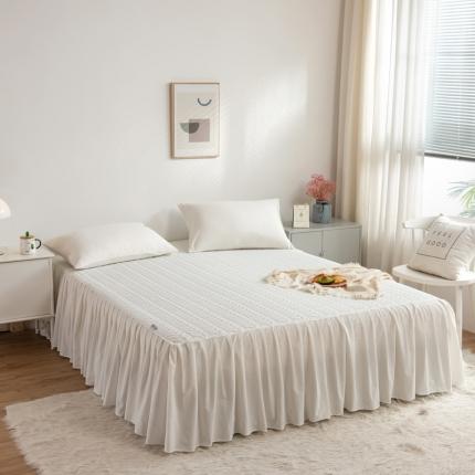 91家纺网 家纺一手货源 找家纺 （总）席世家 2023新款色织全棉加棉床裙