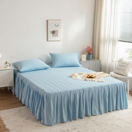 91家纺网 家纺一手货源 找家纺 （总）席世家 2023新款色织全棉加棉床裙