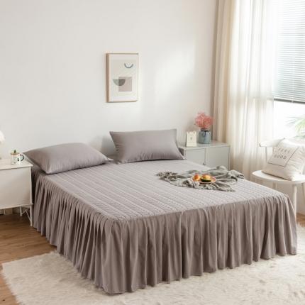 91家纺网 家纺一手货源 找家纺 （总）席世家 2023新款色织全棉加棉床裙